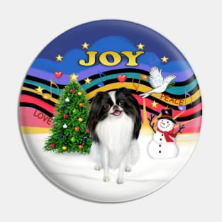 "Christmas Joy" with a Japanese Chin Pin