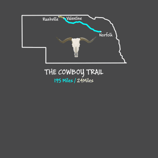 The Cowboy Trail Route Map T-Shirt