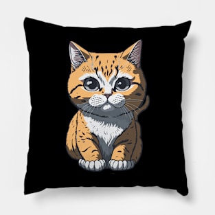 Cool Feline in Shades: Whiskered Purrfection for Cat Miaw Lovers Pillow