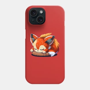 Cute Sleeping Baby Fox - Artwork Phone Case