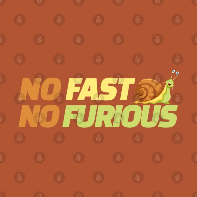 NO FAST NO FURIOUS by HassibDesign