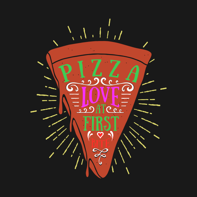 Pizza, Love at First Bite by ArtStellar