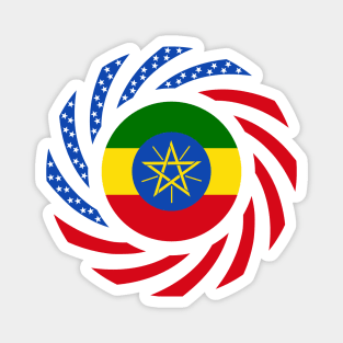 Ethiopian American Multinational Patriot Flag Magnet