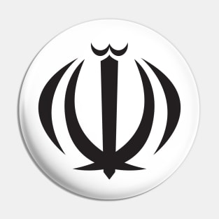 Iranian Emblem Pin