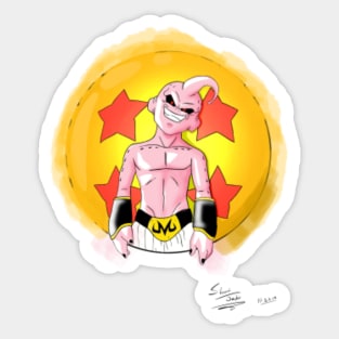 Majin Buu Sticker for Sale by KingKorn