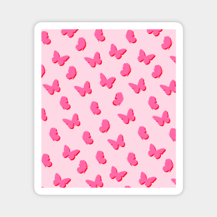 Pretty Pink Butterflies Magnet