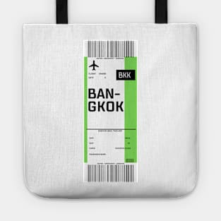 Bangkok boarding pass Tote