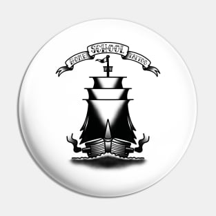 HomeSchoolTattoo PirateShip Pin