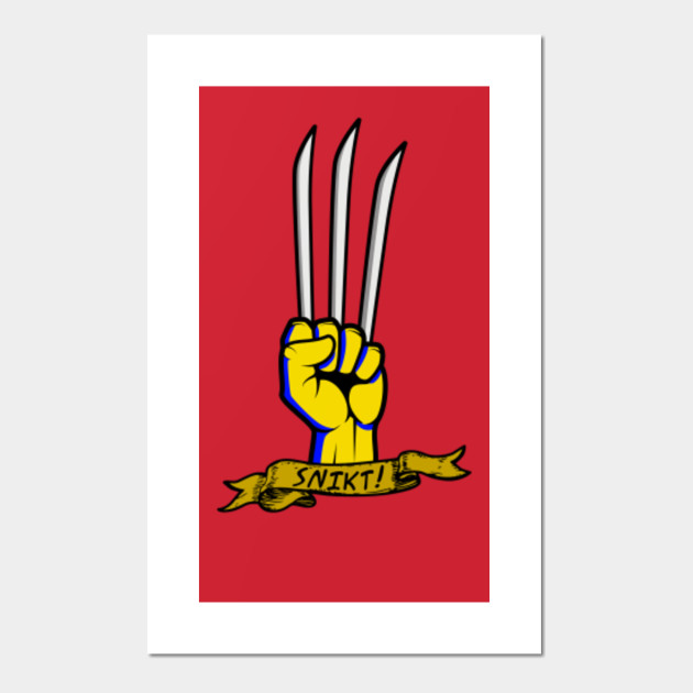 Wolverine Snikt Tattoo Wolverine Poster E Stampa Artistica Teepublic It