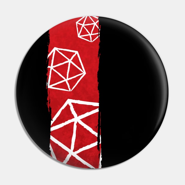 Dragon Breath D20 DnD Dice Pin by DnlDesigns