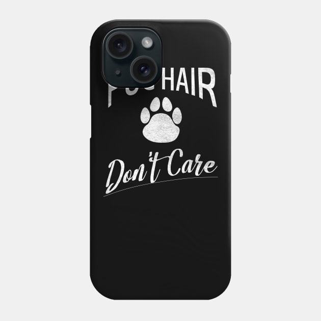 Pug Hair Dont Care Design for Pug Fans Phone Case by bbreidenbach