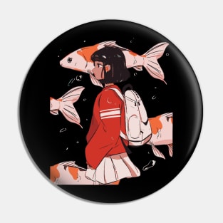 Japan School Girl Pin