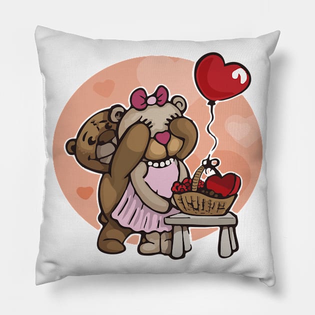 Valentine's Teddy Day Pillow by eufritz