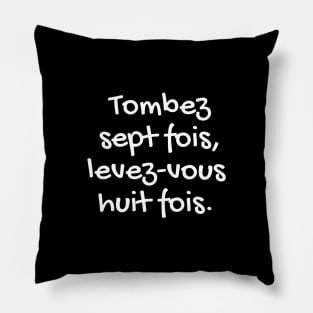 Citation sur la vie - citation positive en français Pillow