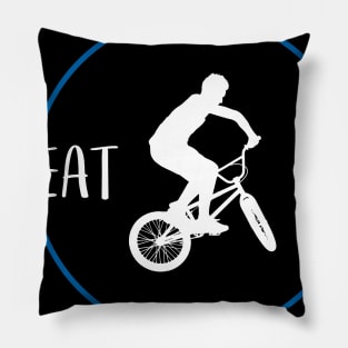 BMX Eat Sleep Repeat Gift For BMX Riders & BMX Lovers Pillow