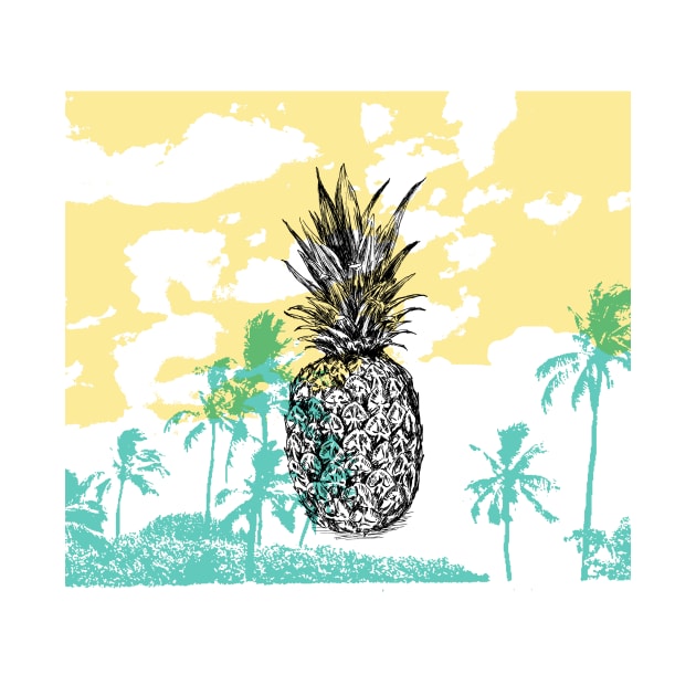 Pineapple print by rachelsfinelines