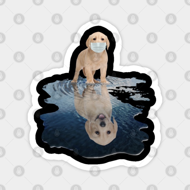 Labrador Dogs Lover - Labrador Face Mask Funny - Labrador T-Shirt Magnet by AteezStore
