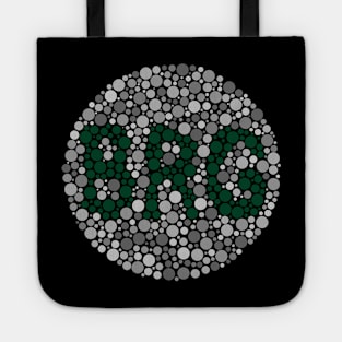 Ishihara automotive eye test for British Racing Green (grey) Tote