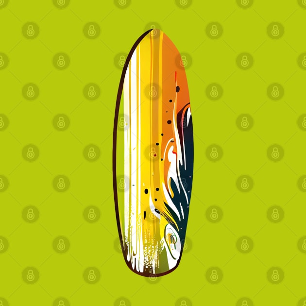 Add a Pop of Color with Surfboard Orange Airbrush Style by Vooble