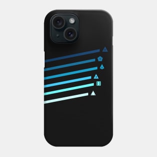 Blue Streaking Dice Phone Case