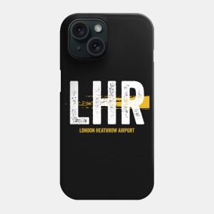 LHR Airport Code London Heathrow Airport Phone Case