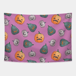 Seamless Pattern with Pumpkin Tapestry