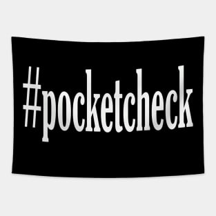 Hashtag Pocket Check Tapestry