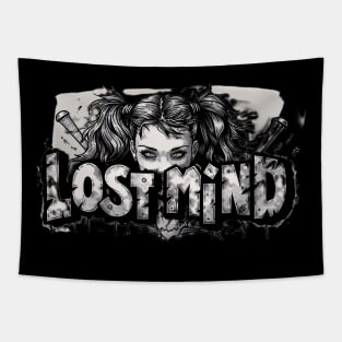 Lost Mind lady Graphic T-shirt 01 Tapestry