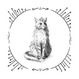 The maine coon cat queen T-Shirt