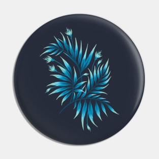 Waikiki Palm - Petrol Blue Pin