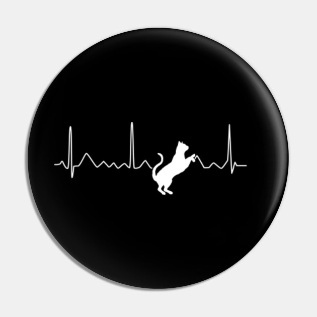 Cat Heartbeat Ecg Line Heart Pulse Frequency Cat Mom Dad Pet