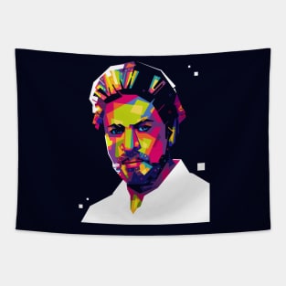 Shah Rukh Khan Colorful with Background Tapestry