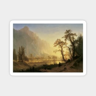 Sunrise, Yosemite Valley by Albert Bierstadt Magnet