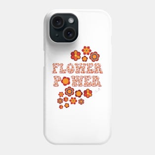 White Multicolor Flower Power Seamless Repeat Pattern Phone Case