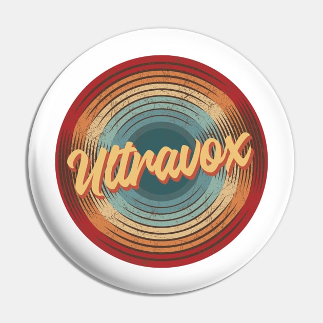 Ultravox Vintage Circle Pin by musiconspiracy