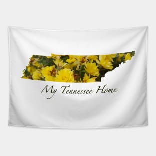 My Tennessee Home - Yellow Mum Flowers Tapestry