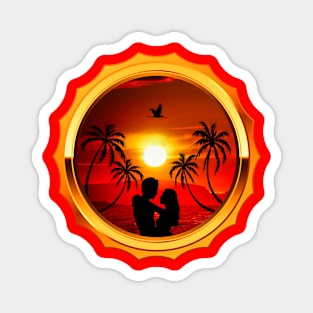 Sunset Lovers Magnet