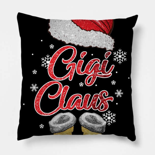 Santa Gigi Claus Merry Christmas Matching Family Group Pillow by Terryeare