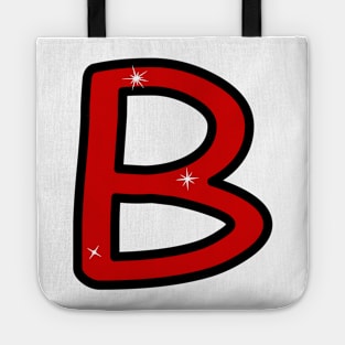 Letter B. Name with letter B. Personalized gift. Abbreviation. Abbreviation. Lettering Tote