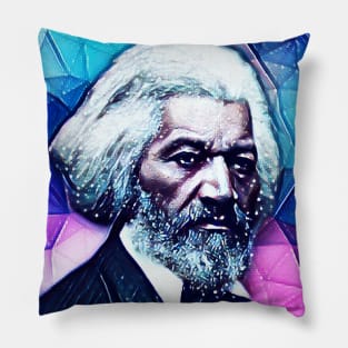 Frederick Douglass Snowy Portrait | Frederick Douglass Artwork 4 Pillow