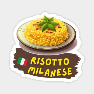 Risotto Milanese| Italian cuisine | Traditional Food Magnet