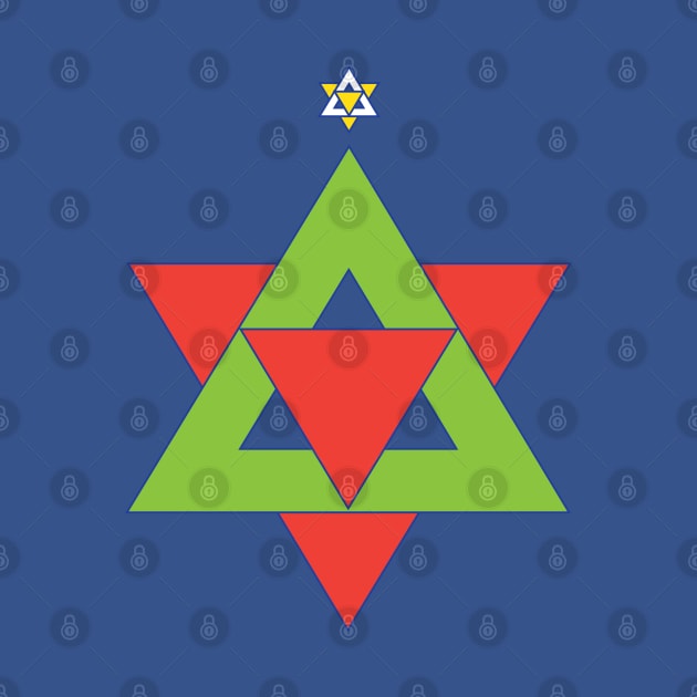 Star of David Christmas Tree by Sanford Studio