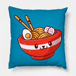 Cute Ramen Noodle Cartoon Pillow