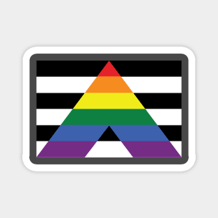 Straight Ally pride flag Magnet