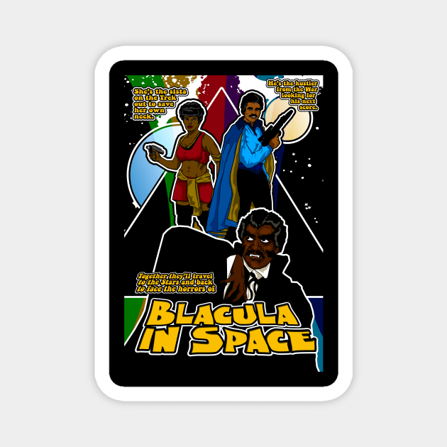 Spaceploitation Cinema: Blacula in Space Magnet by annadrewthat