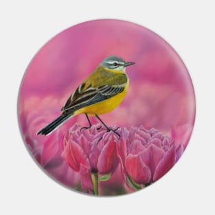 Yellow wagtail Pin