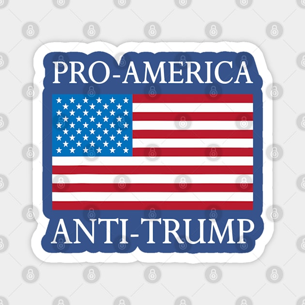 Pro-America Anti-Trump - American USA Flag Resist Magnet by LEGO