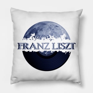 Franz Liszt blue moon vinyl Pillow