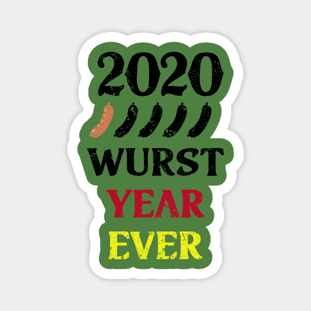 Wurst Year Ever Magnet by BethTheKilljoy