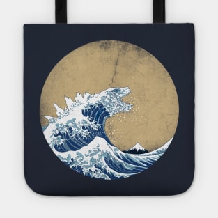 Hokusai Kaiju - Vintage version Tote